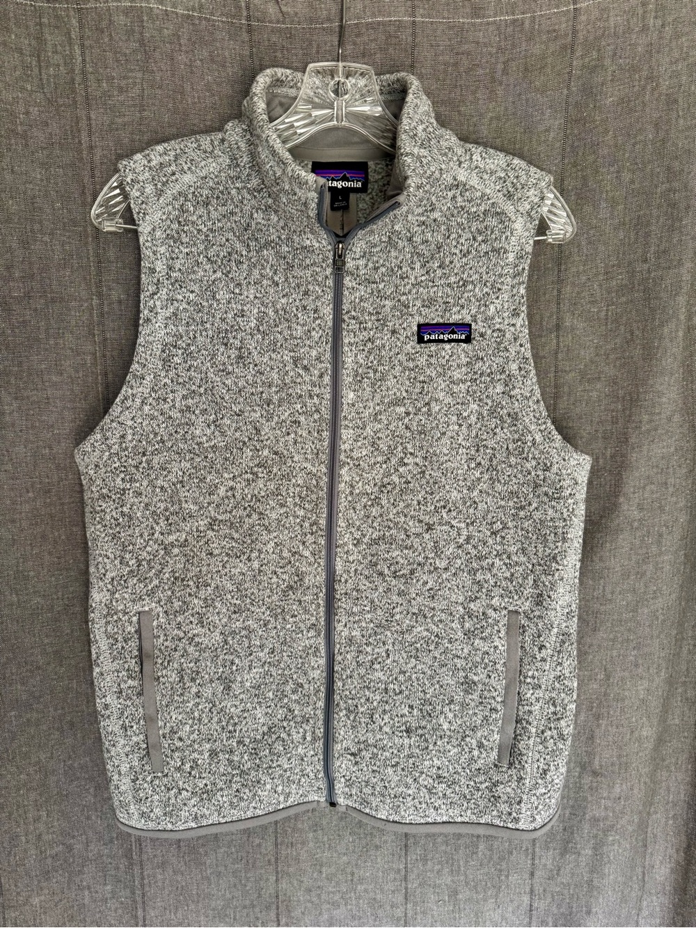 Patagonia Better Sweater Vest Mens Large Gray Fleece Full Zip Outdoor Gorpcore